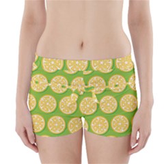 Lime Orange Yellow Green Fruit Boyleg Bikini Wrap Bottoms by Mariart