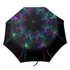 Light Waves Light Red Blue Folding Umbrellas by Mariart