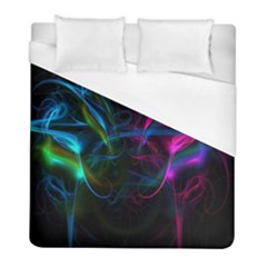 Light Waves Light Red Blue Duvet Cover (full/ Double Size)