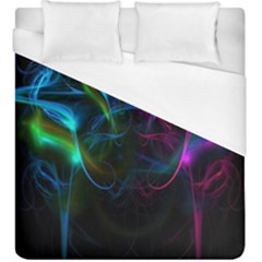 Light Waves Light Red Blue Duvet Cover (king Size) by Mariart