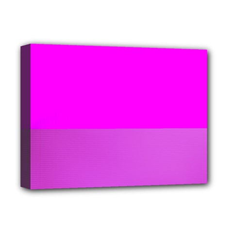 Line Pink Deluxe Canvas 16  X 12   by Mariart