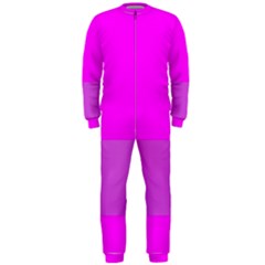 Line Pink Onepiece Jumpsuit (men)  by Mariart