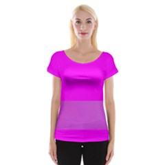 Line Pink Cap Sleeve Tops by Mariart