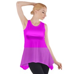 Line Pink Side Drop Tank Tunic by Mariart