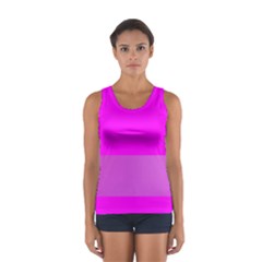 Line Pink Women s Sport Tank Top  by Mariart