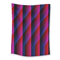 Photography Illustrations Line Wave Chevron Red Blue Vertical Light Medium Tapestry by Mariart