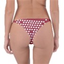 Pink White Polka Dots Reversible Bikini Bottom View2