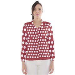 Pink White Polka Dots Wind Breaker (women)