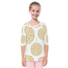 Loboloup Hydrangea Quote Floral And Botanical Flower Kids  Quarter Sleeve Raglan Tee