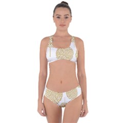 Loboloup Hydrangea Quote Floral And Botanical Flower Criss Cross Bikini Set