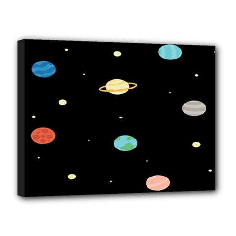 Planets Space Canvas 16  X 12  by Mariart