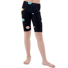 Planets Space Kids  Mid Length Swim Shorts