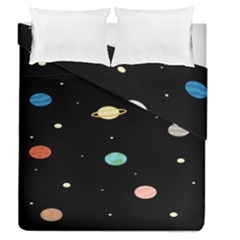 Planets Space Duvet Cover Double Side (queen Size) by Mariart