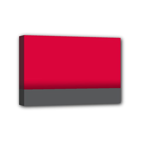 Red Gray Flag Line Horizontal Mini Canvas 6  X 4 