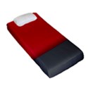 Red Gray Flag Line Horizontal Fitted Sheet (Single Size) View2