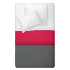 Red Gray Flag Line Horizontal Duvet Cover (single Size)