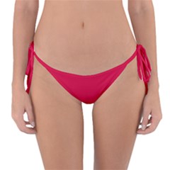 Red Gray Flag Line Horizontal Reversible Bikini Bottom