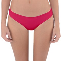 Red Gray Flag Line Horizontal Reversible Hipster Bikini Bottoms