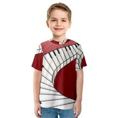 Piano Keys Music Kids  Sport Mesh Tee