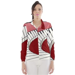 Piano Keys Music Wind Breaker (women)