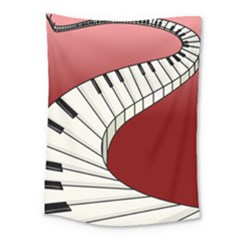 Piano Keys Music Medium Tapestry by Mariart