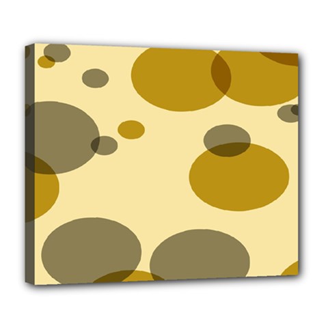 Polka Dots Deluxe Canvas 24  X 20   by Mariart