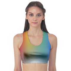 Rainbow Flag Simple Sports Bra by Mariart