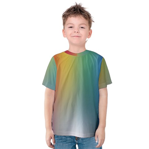 Rainbow Flag Simple Kids  Cotton Tee by Mariart