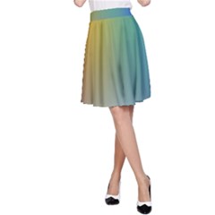 Rainbow Flag Simple A-line Skirt by Mariart