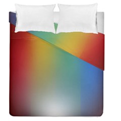 Rainbow Flag Simple Duvet Cover Double Side (queen Size) by Mariart