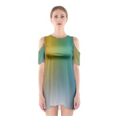 Rainbow Flag Simple Shoulder Cutout One Piece