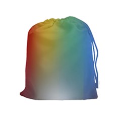 Rainbow Flag Simple Drawstring Pouches (extra Large) by Mariart