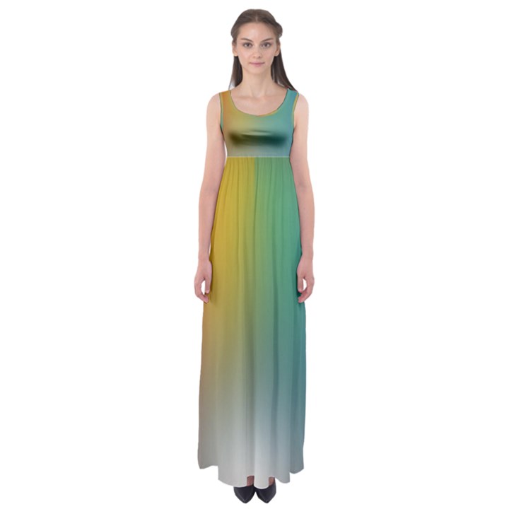 Rainbow Flag Simple Empire Waist Maxi Dress