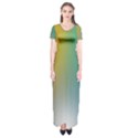 Rainbow Flag Simple Short Sleeve Maxi Dress View1