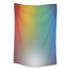 Rainbow Flag Simple Large Tapestry by Mariart