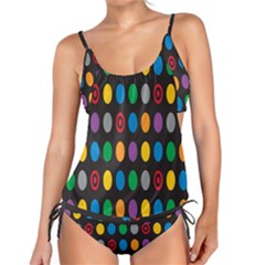 Polka Dots Rainbow Circle Tankini