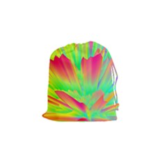 Screen Random Images Shadow Green Yellow Rainbow Light Drawstring Pouches (small)  by Mariart