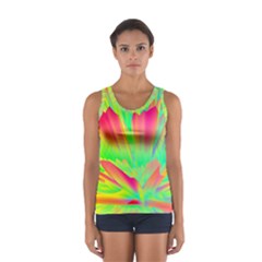 Screen Random Images Shadow Green Yellow Rainbow Light Women s Sport Tank Top  by Mariart