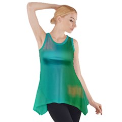 Shadow Faintly Faint Line Green Side Drop Tank Tunic by Mariart