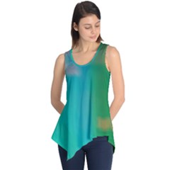 Shadow Faintly Faint Line Green Sleeveless Tunic by Mariart