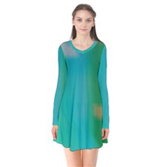 Shadow Faintly Faint Line Green Flare Dress by Mariart