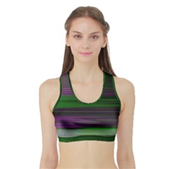 Screen Random Images Shadow Sports Bra With Border by Mariart