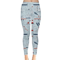 Ships Sails Leggings  by Mariart