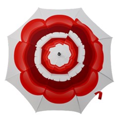 Smile Lips Transparent Red Sexy Hook Handle Umbrellas (small) by Mariart