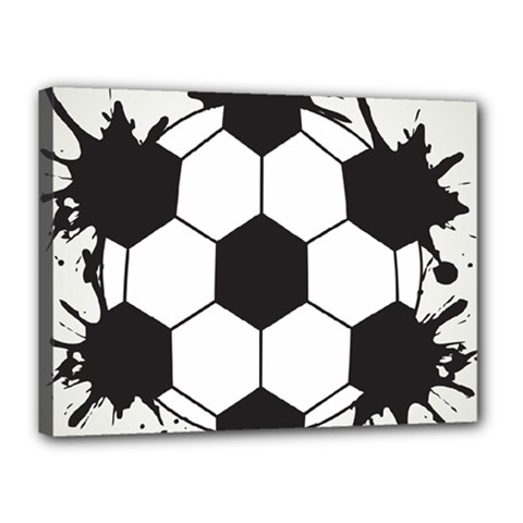 Soccer Camp Splat Ball Sport Canvas 16  X 12  by Mariart