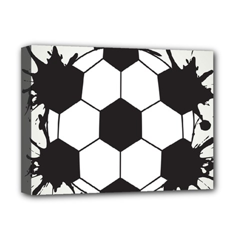 Soccer Camp Splat Ball Sport Deluxe Canvas 16  X 12   by Mariart