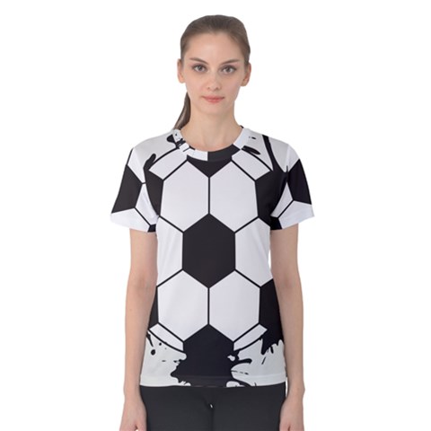 Soccer Camp Splat Ball Sport Women s Cotton Tee by Mariart