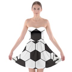 Soccer Camp Splat Ball Sport Strapless Bra Top Dress