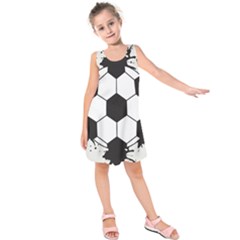 Soccer Camp Splat Ball Sport Kids  Sleeveless Dress