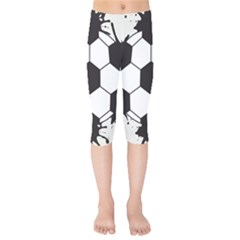 Soccer Camp Splat Ball Sport Kids  Capri Leggings  by Mariart